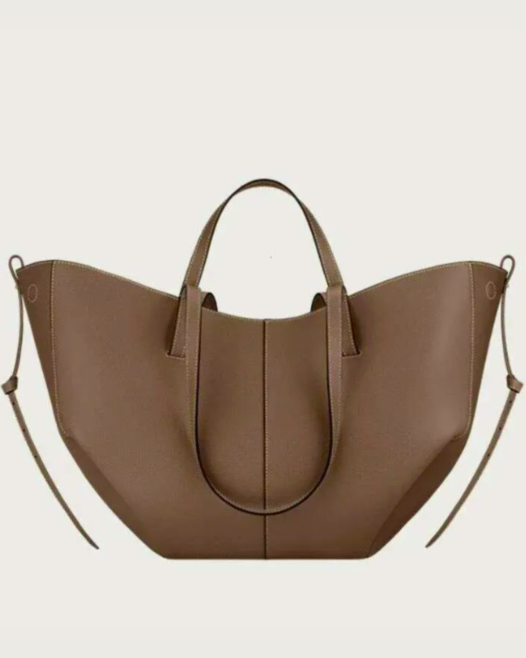 Sesión Bolso Tote de Piel Artesanal IKIGAI COUTURE - Vista frontal